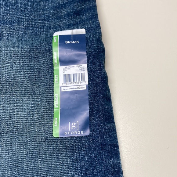 George Blue Jeans Straight 32x32 - Picture 2 of 6